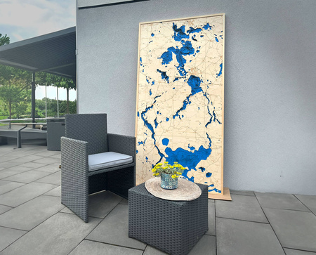 Wielkie Jeziora Mazurskie - mapa batymetryczna 3D