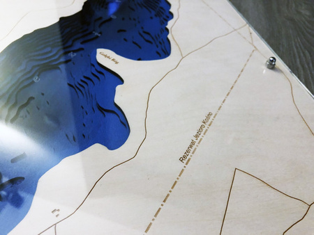 Jezioro Kośno - mapa batymetryczna 3D