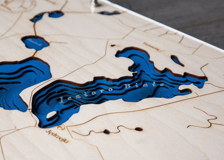 Jezioro Rajgrodzkie - mapa batymetryczna 3D