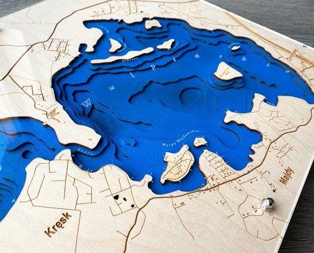 Jezioro Wulpińskie - mapa batymetryczna 3D